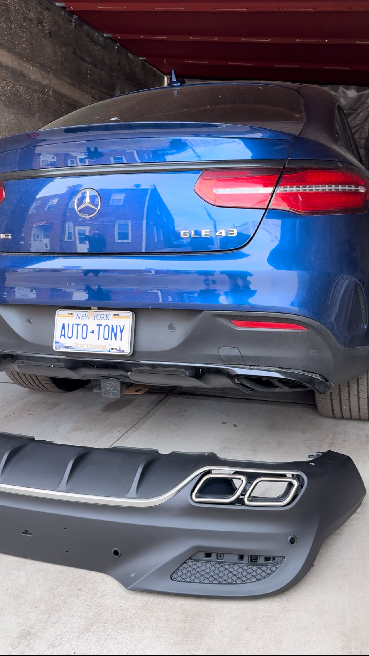 New Diffuser GLE-63 AMG Coupe 2016-2019