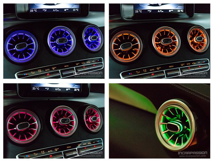 Air Vent Light Up | Front & Back | C-Class | 2014-2020