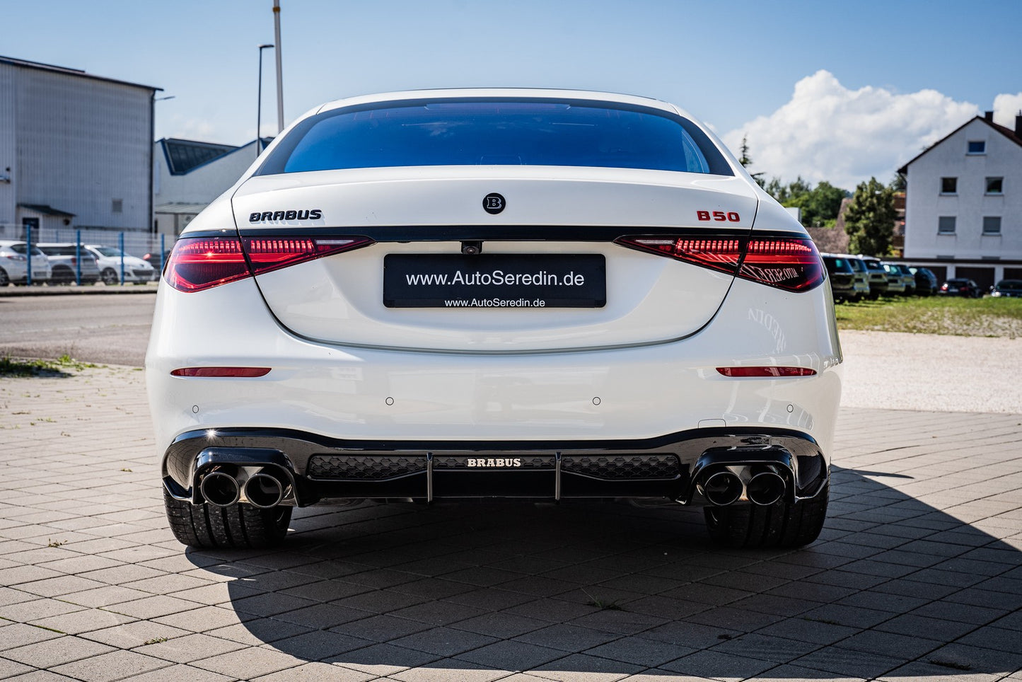 New Brabus B50 Diffuser for S-class 21-24 Glossy Black