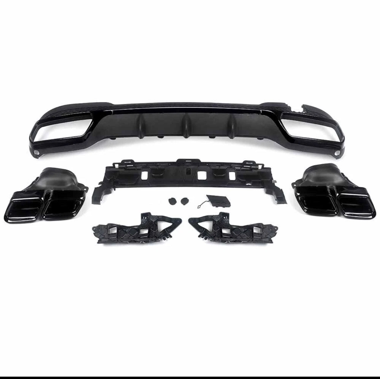 Rear Diffuser E63 | Glossy Black W212 | E-Class 2014-2016