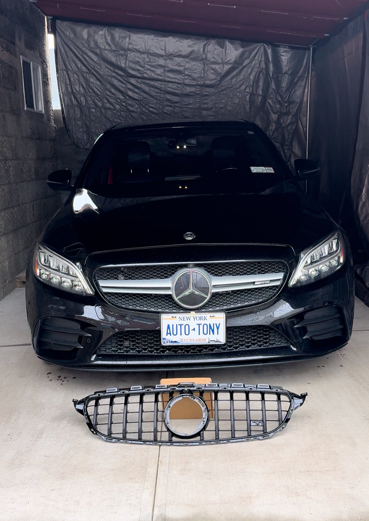 AMG Front Grille ALL-BLack C-class 2019-2021