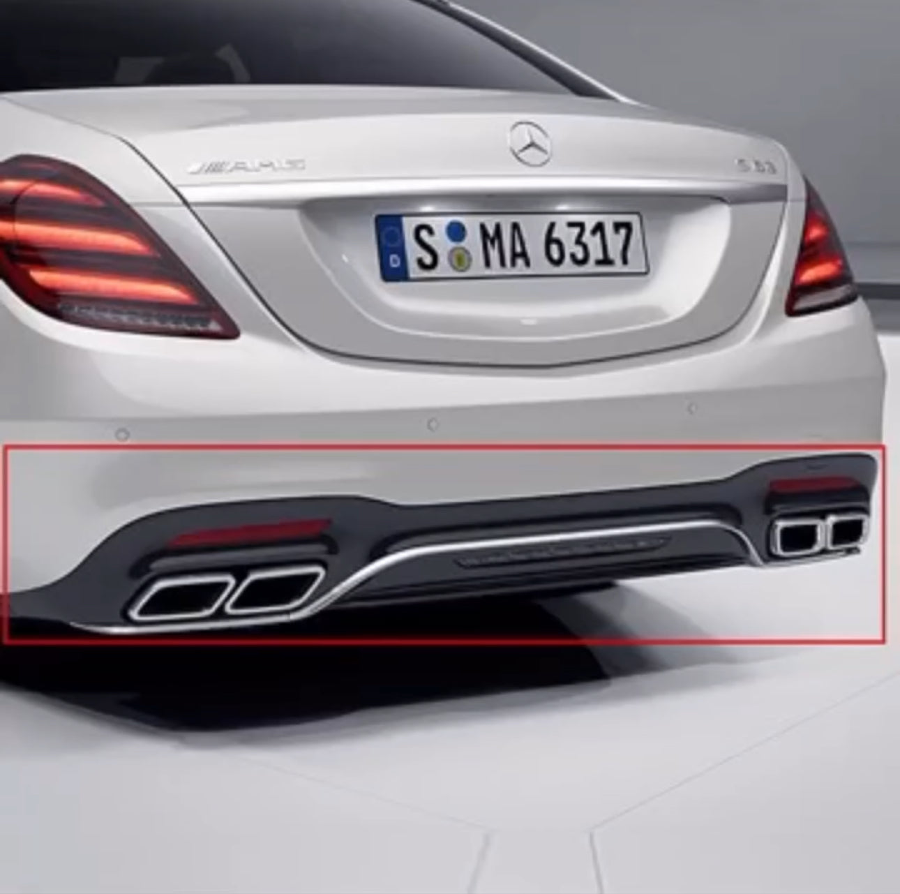 Rear Diffuser Mercedes S63AMG 2018-2020
