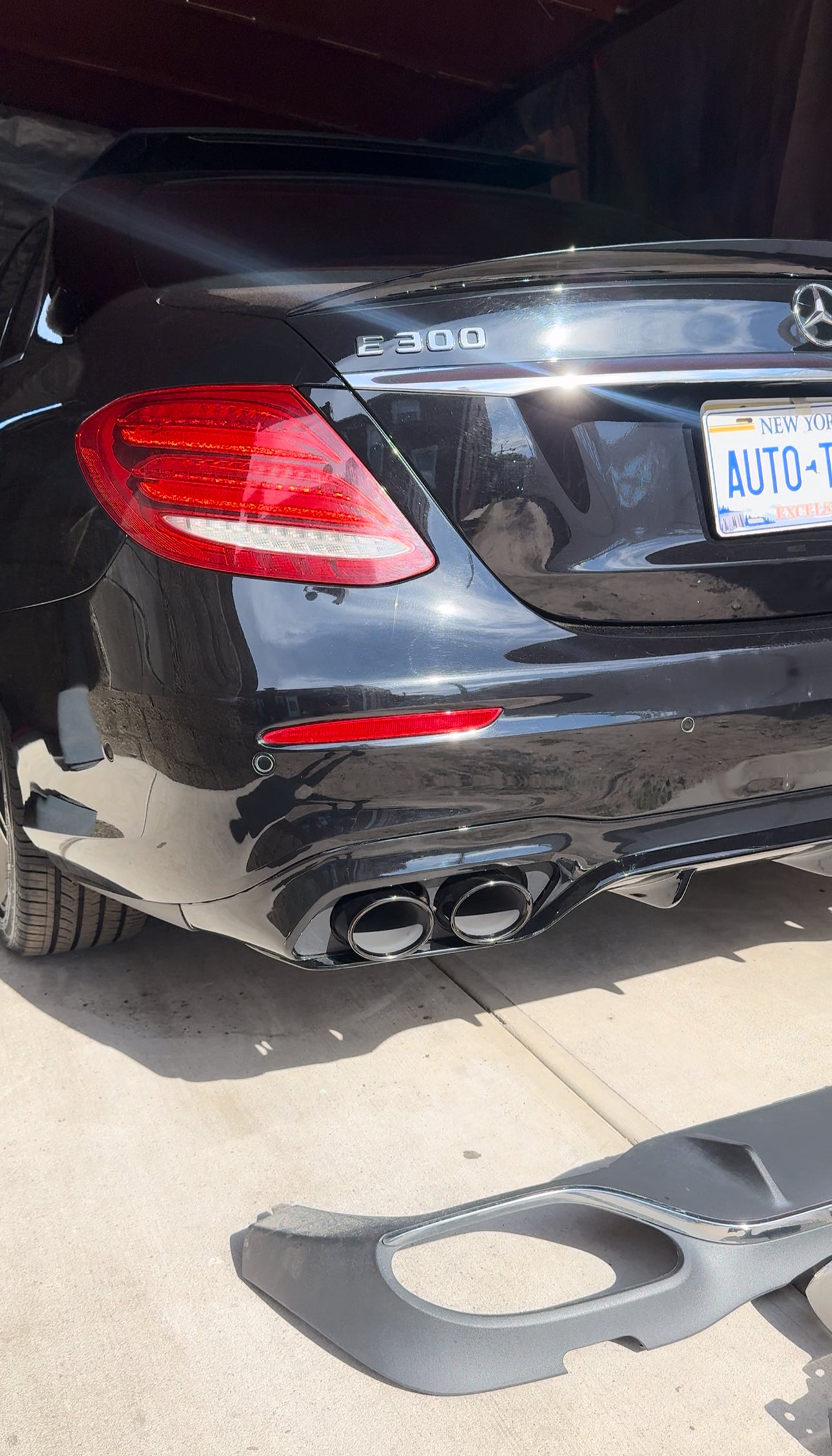 New Rear Diffuser | 2017-2020 W213 E-Class | Custom Fit for E300, E350, E400, E43 AMG & E450 Sedan