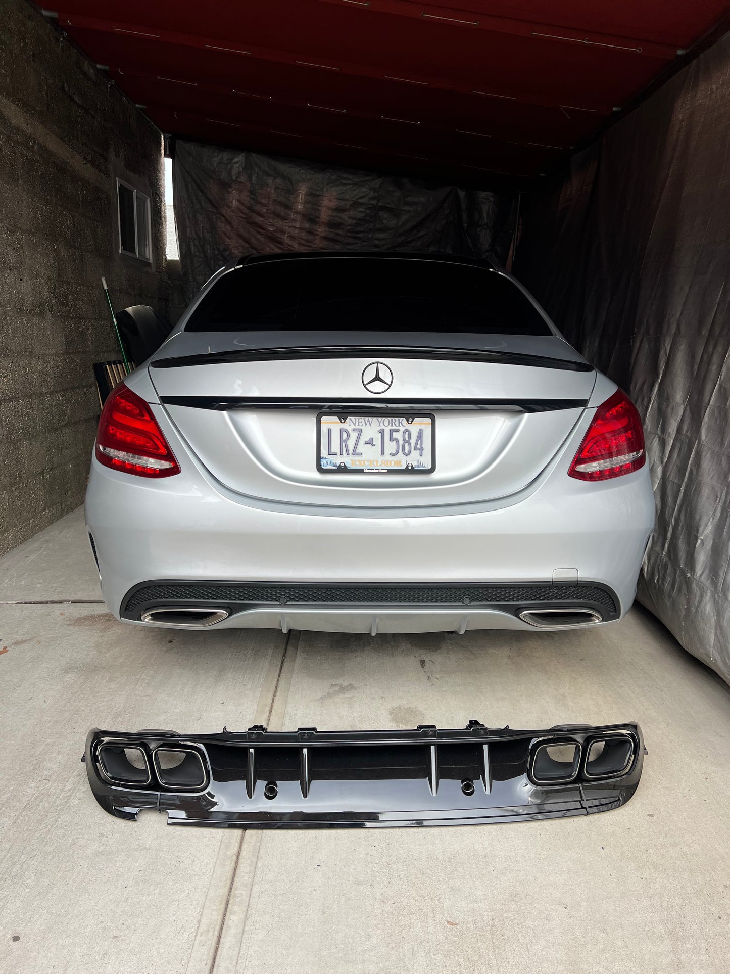 New C63 AMG Rear Diffuser C-class W205 2015-2021