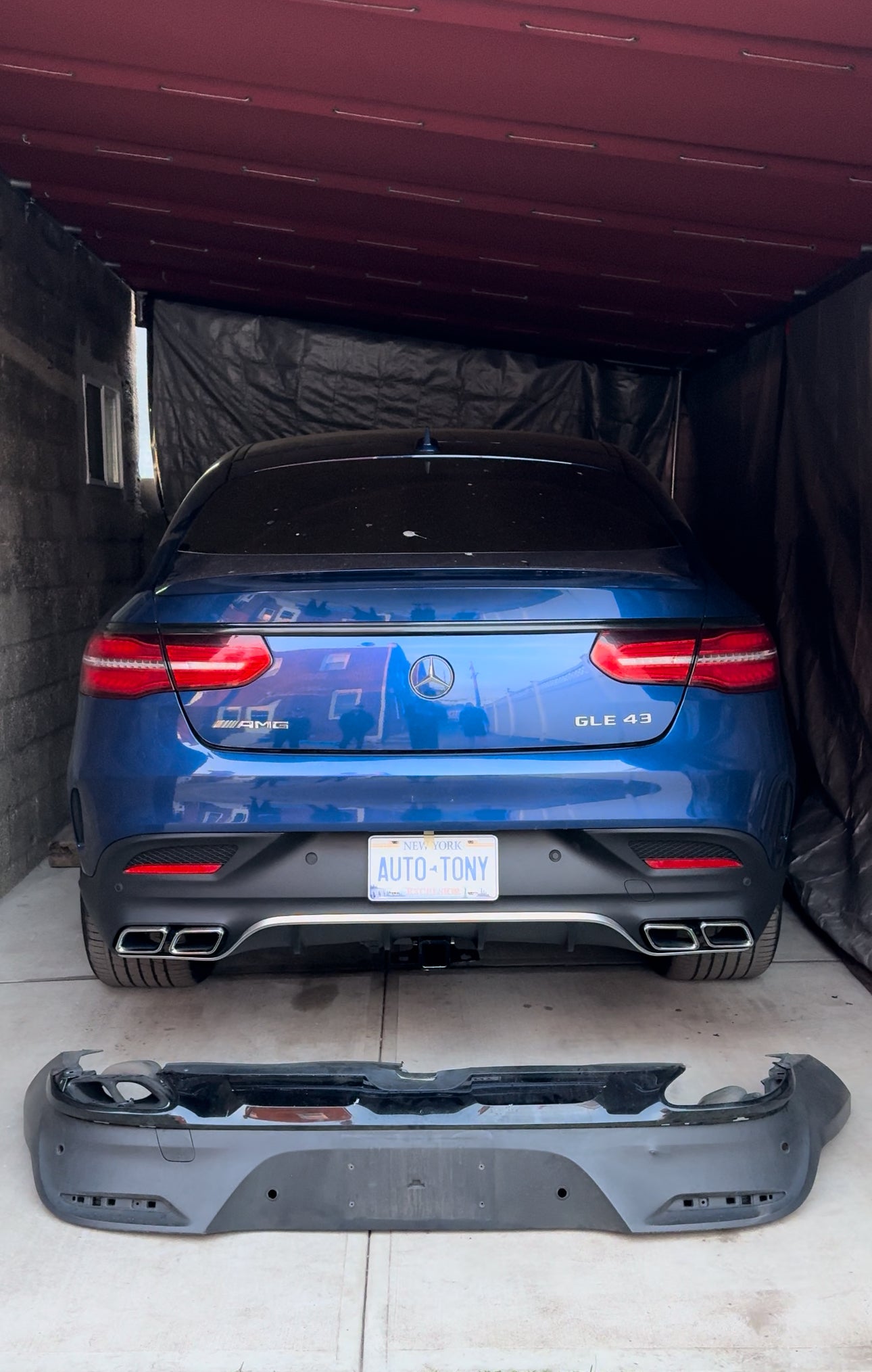 New Diffuser GLE-63 AMG Coupe 2016-2019
