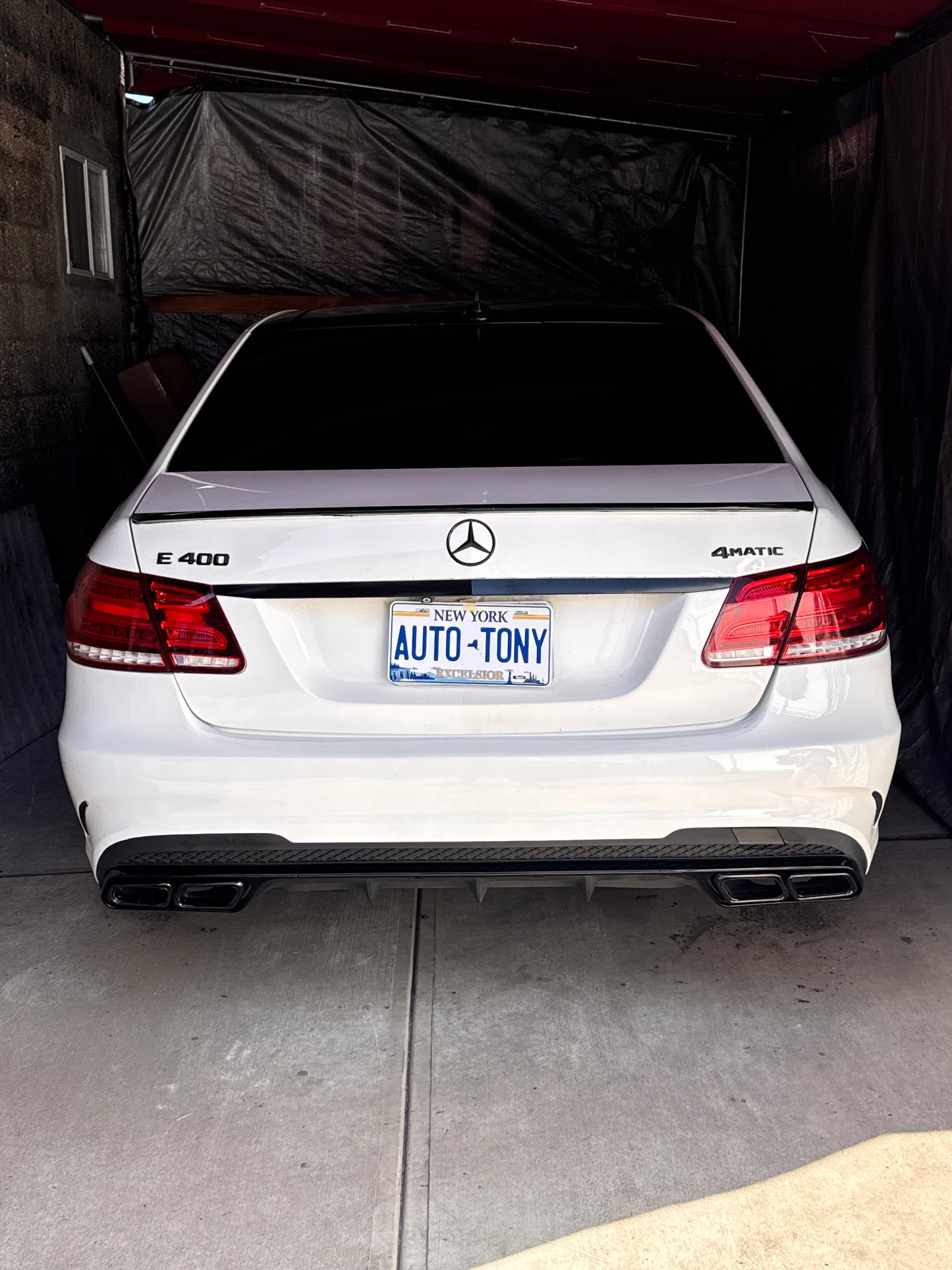 Rear Diffuser E63  | Glossy Black W212 | E-Class 2014-2016