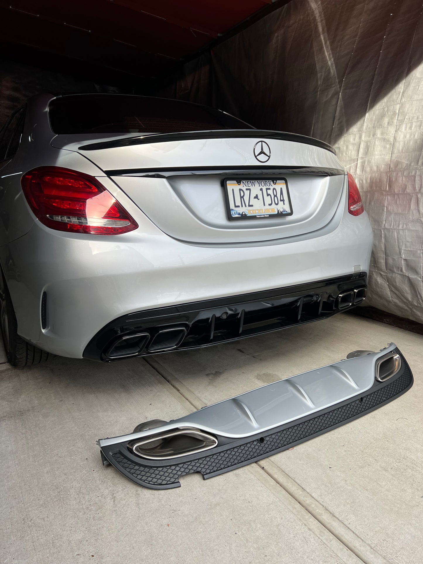 New C63 AMG Rear Diffuser C-class W205 2015-2021