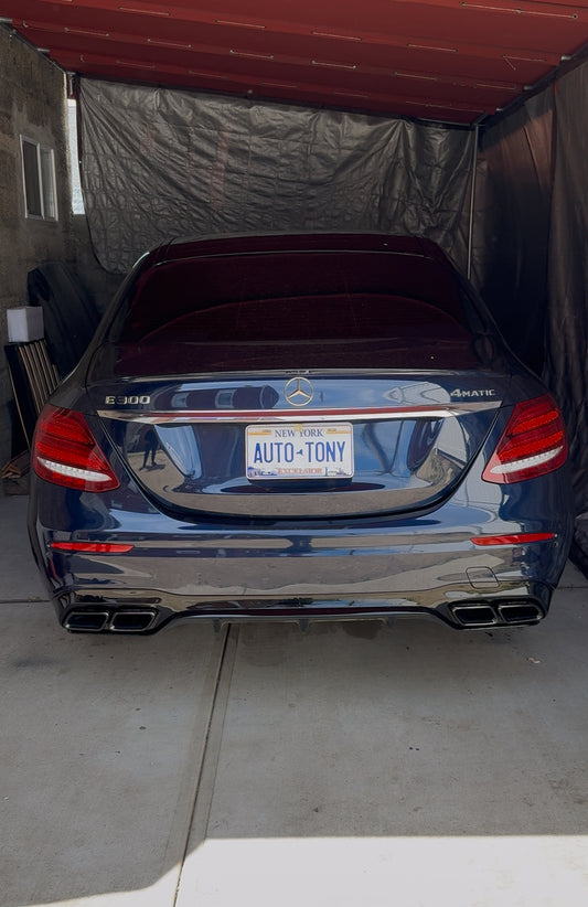 Glossy Black Rear Diffuser | 2017-2020 E63 AMG | Perfect Fit W213 E300, E350, E400, E43 AMG & E53 AMG Models