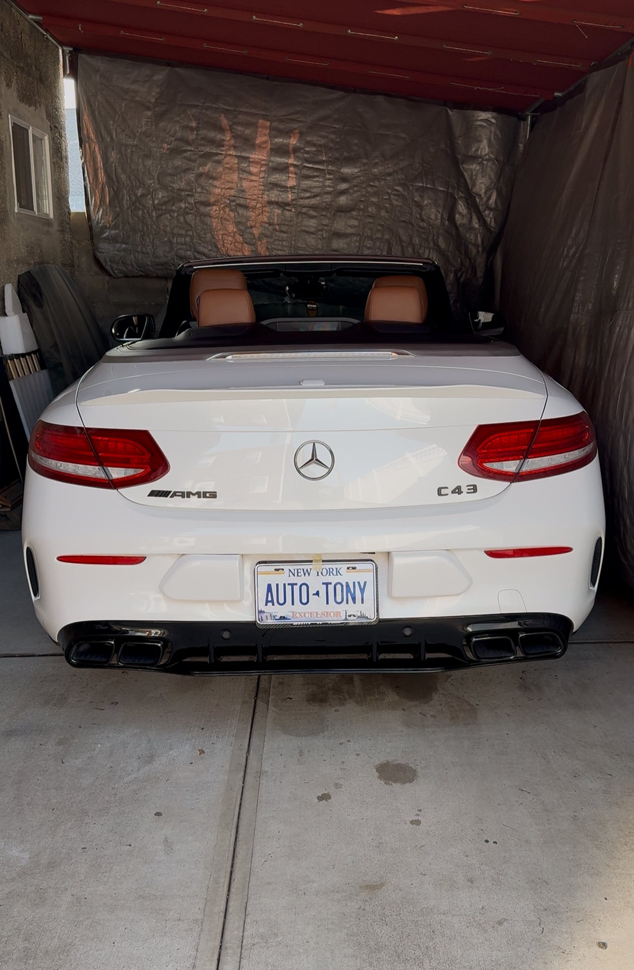 Rear Diffuser C63 AMG for C-class 2 Door 2015-2020