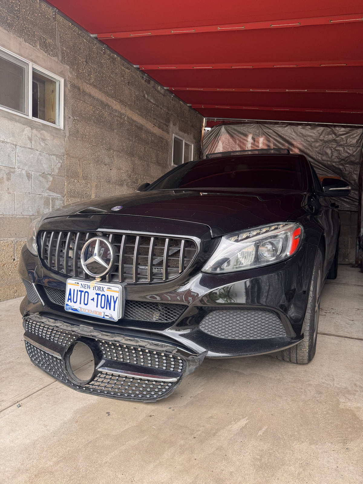 C-class 2015-2018 W-205 Front Grille Silver