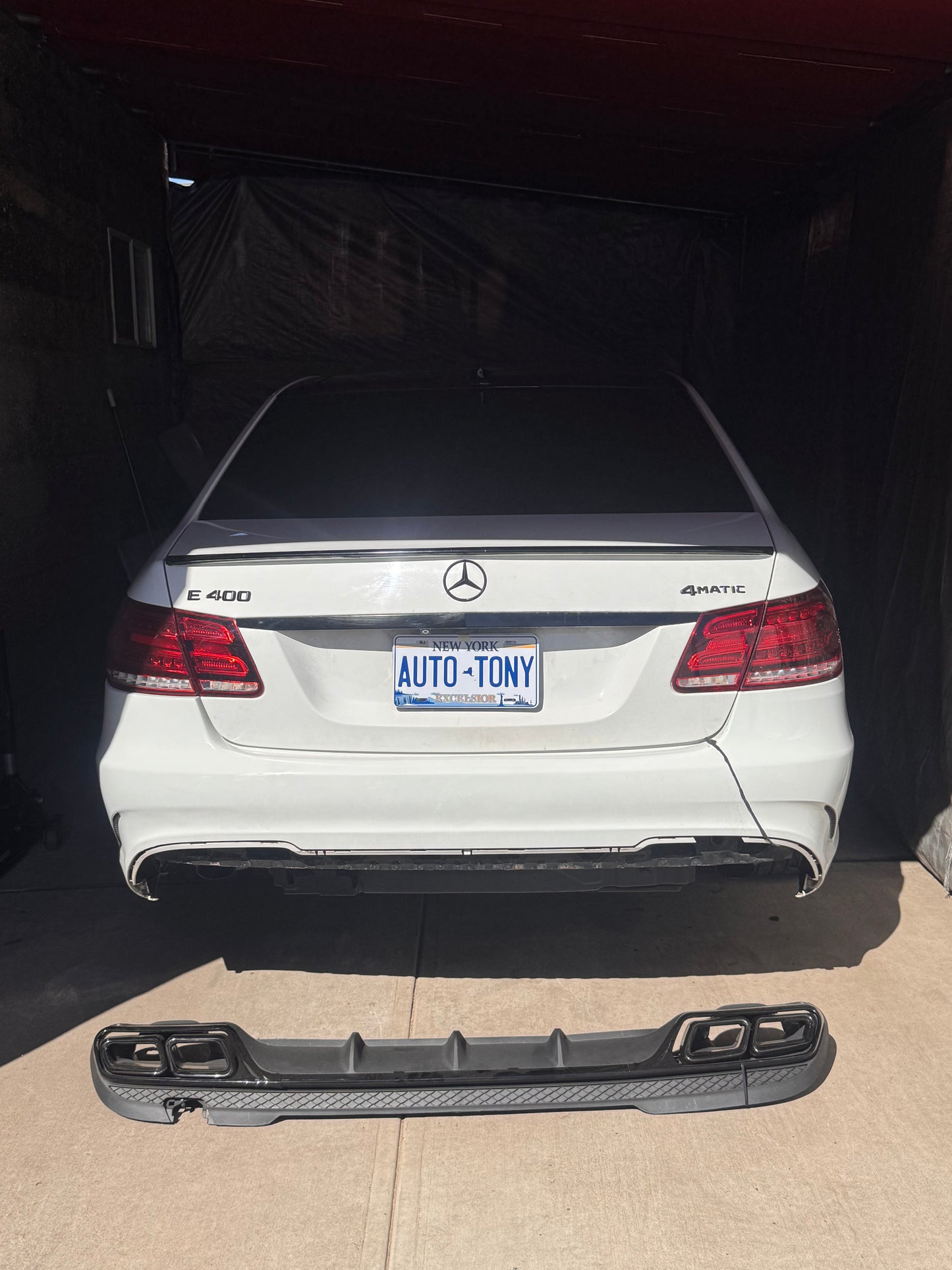 Rear Diffuser E63  | Glossy Black W212 | E-Class 2014-2016