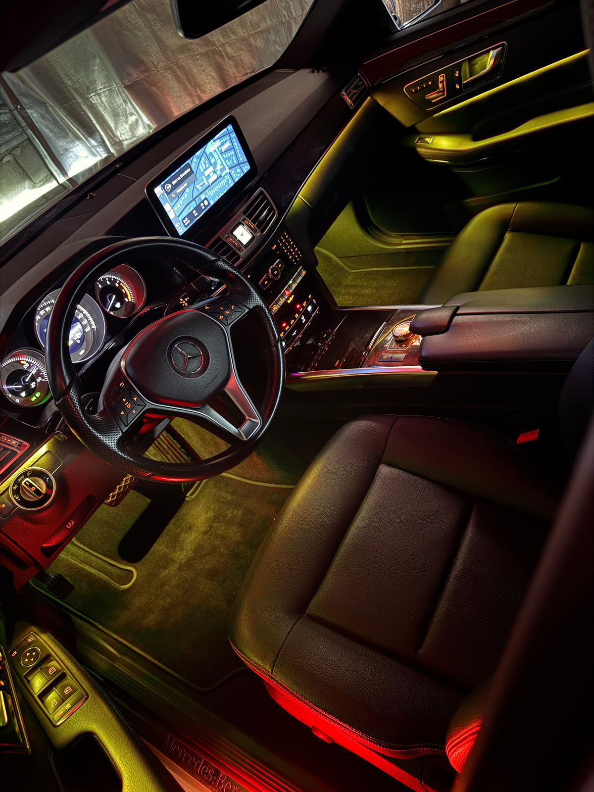 Mercedes E-class 2014-2016 Ambient Light with 12-color double brightness