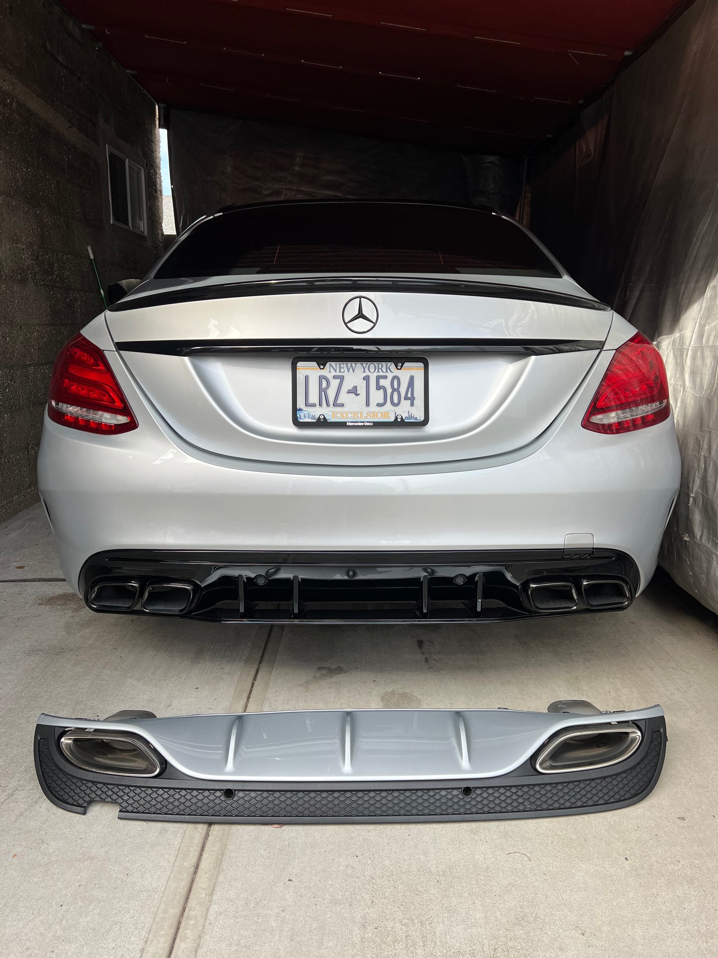New C63 AMG Rear Diffuser C-class W205 2015-2021