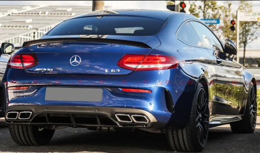 New Diffuser C63 AMG Coupe with Tips Exhaust chrome 2019-2021