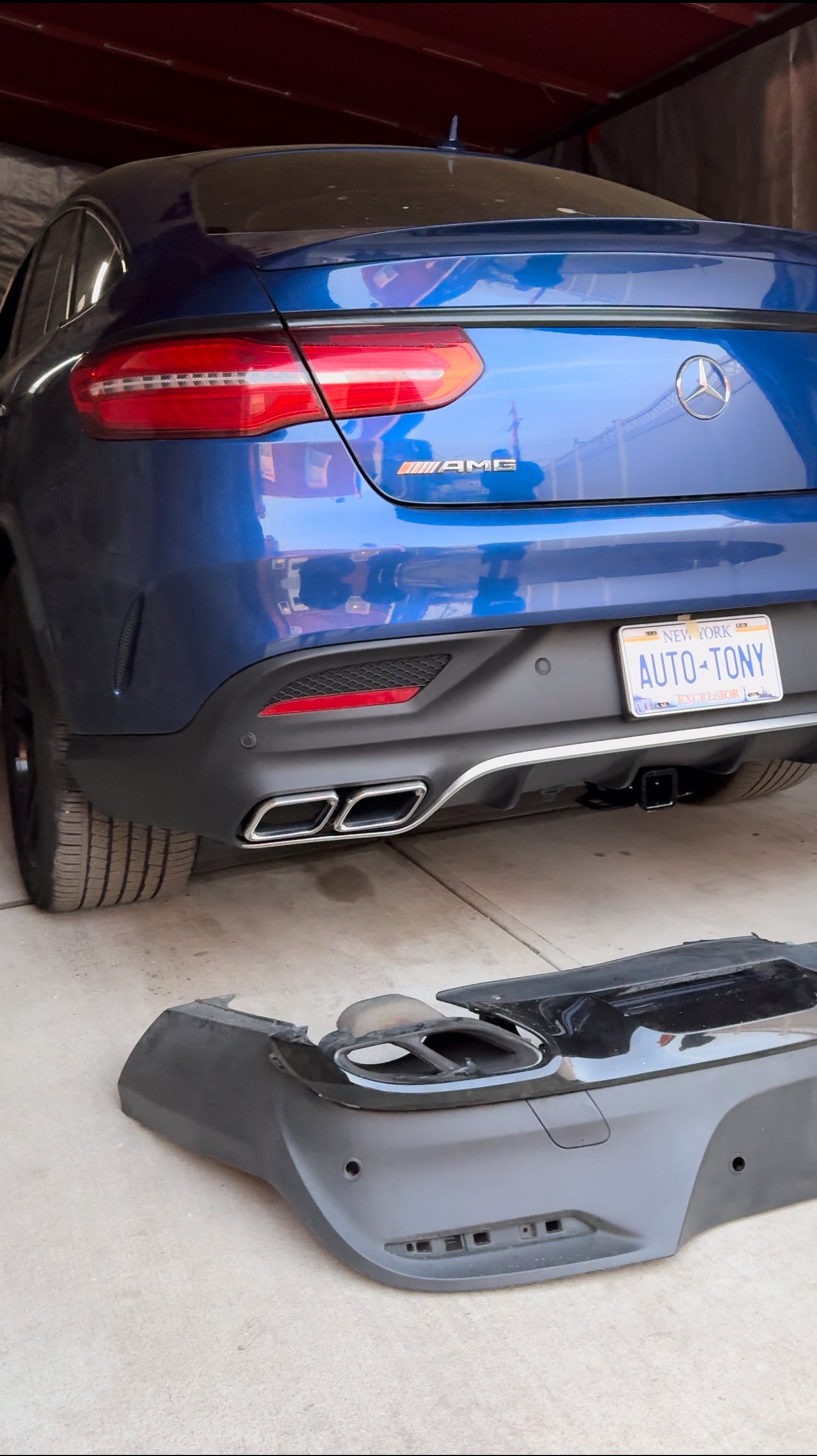 New Diffuser GLE-63 AMG Coupe 2016-2019