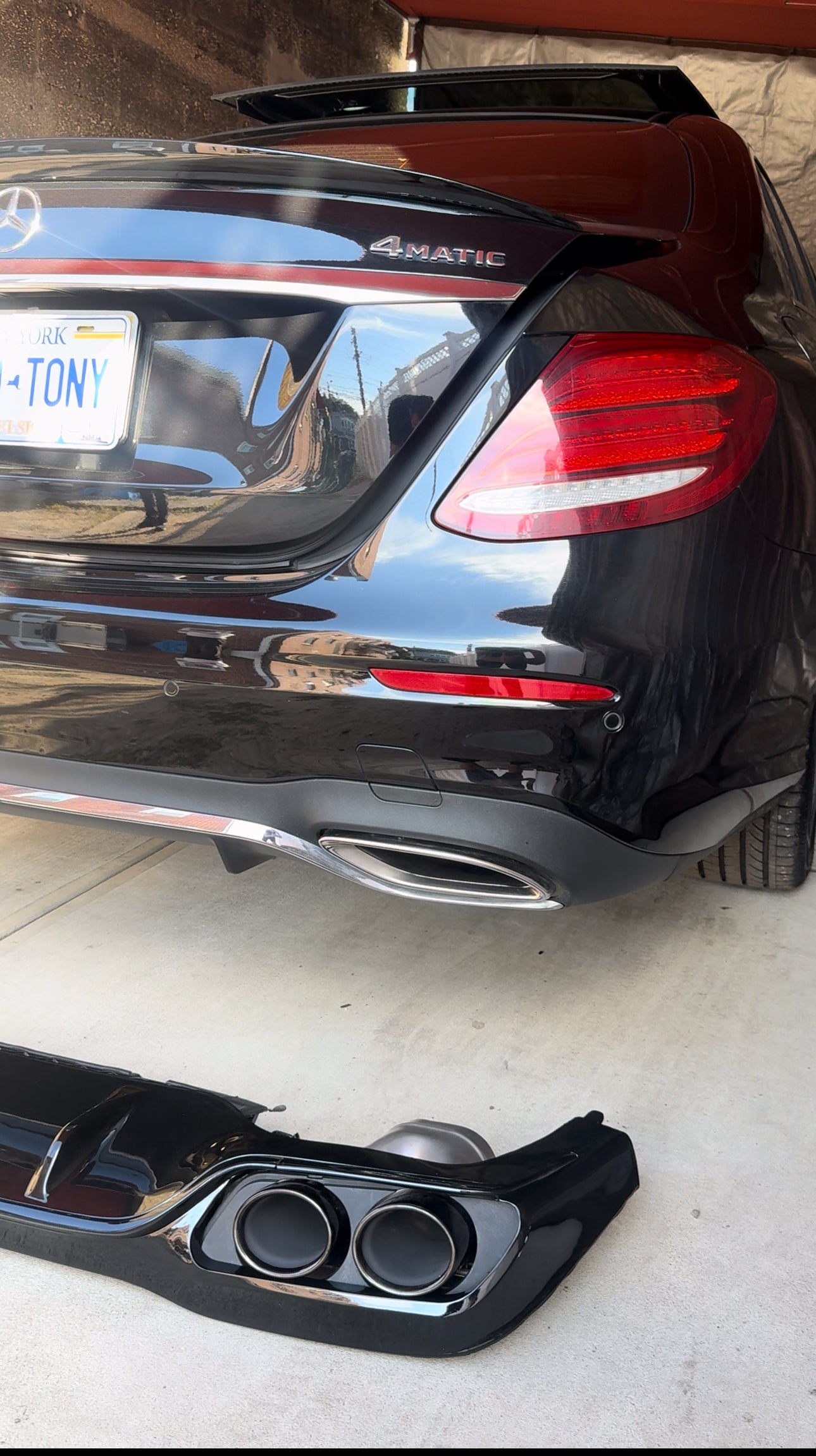 New Rear Diffuser | 2017-2020 W213 E-Class | Custom Fit for E300, E350, E400, E43 AMG & E450 Sedan