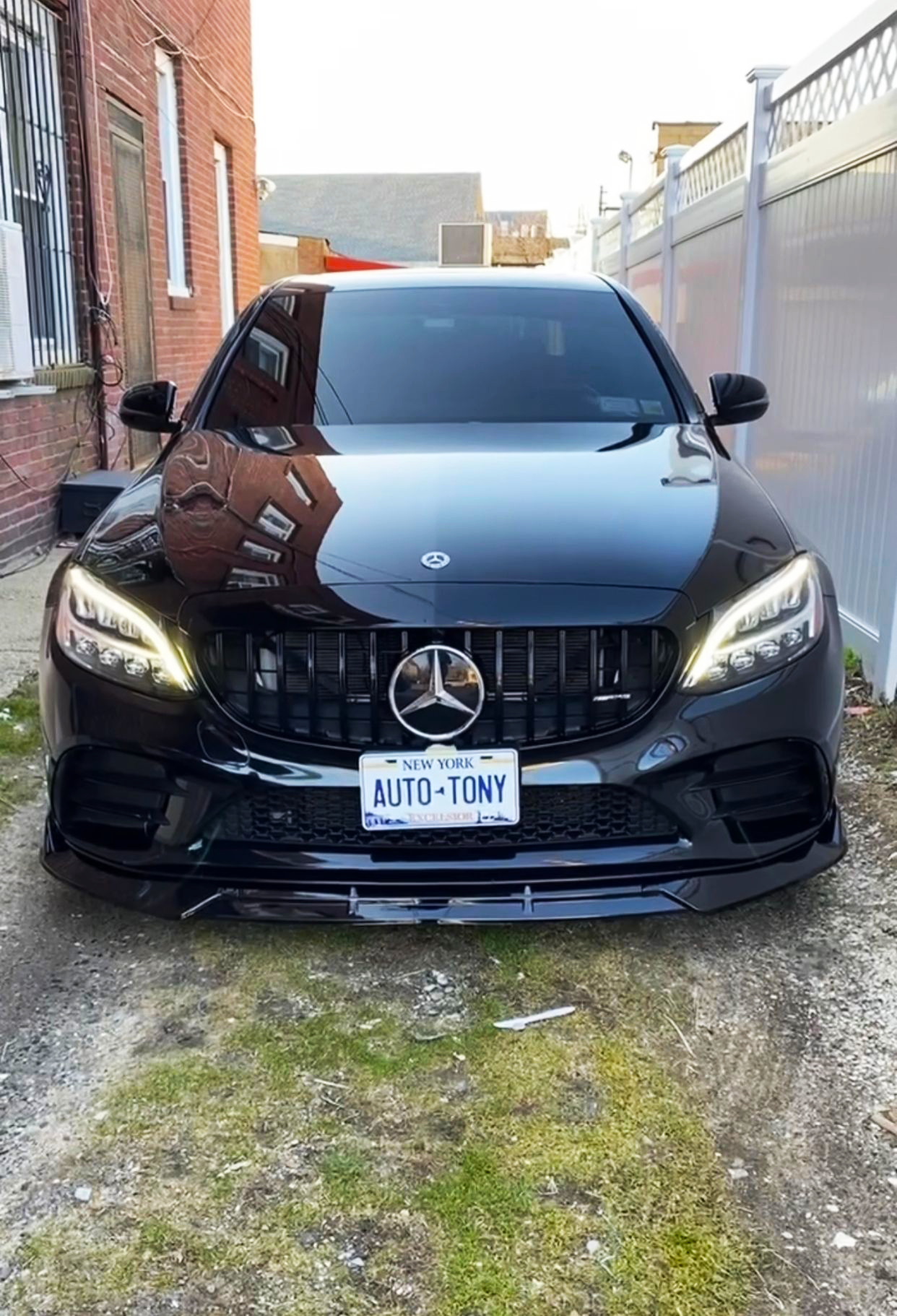 New AMG Style Grille | Black | For Mercedes C43 AMG 2019-2020