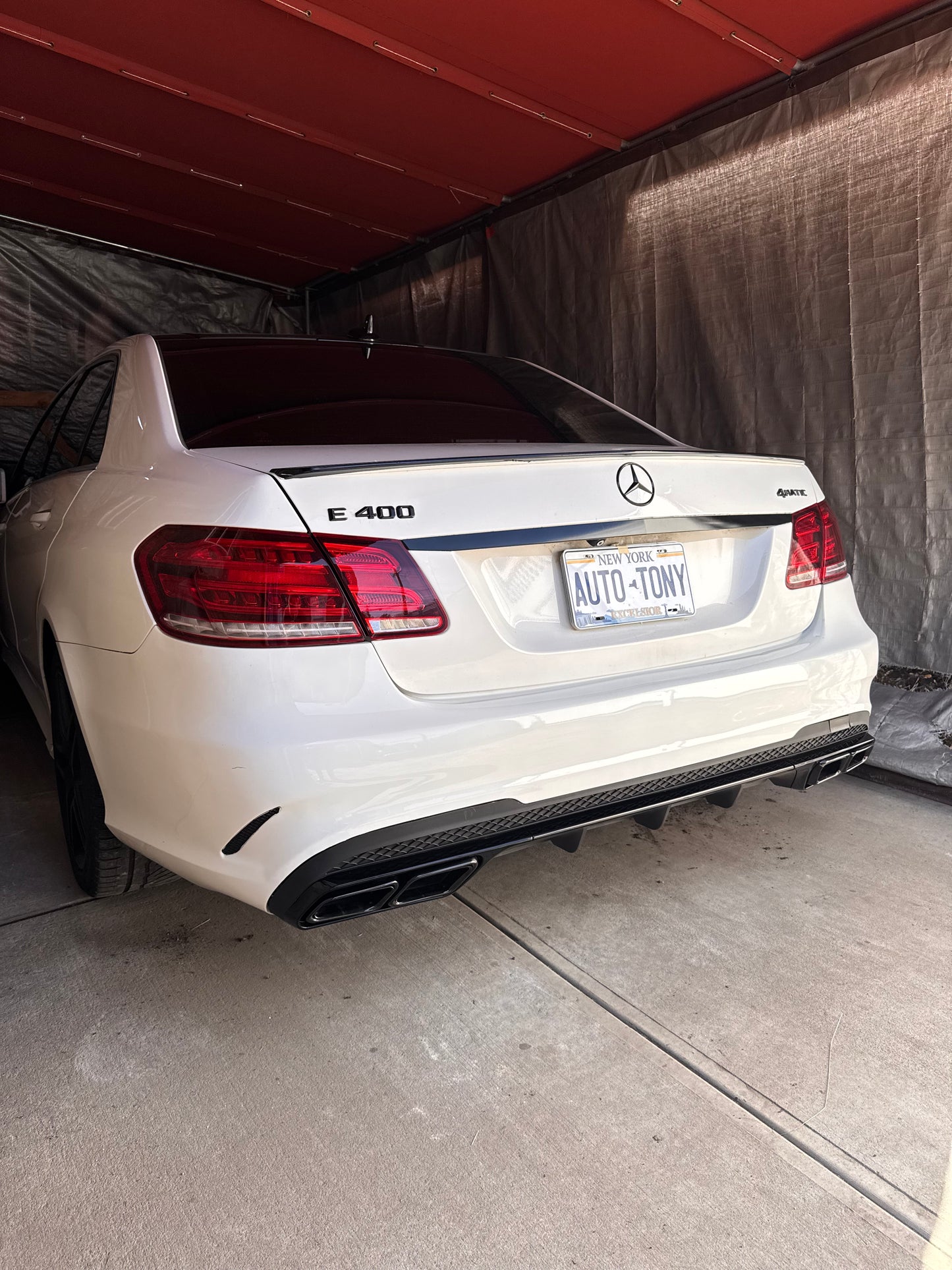 Rear Diffuser E63  | Glossy Black W212 | E-Class 2014-2016