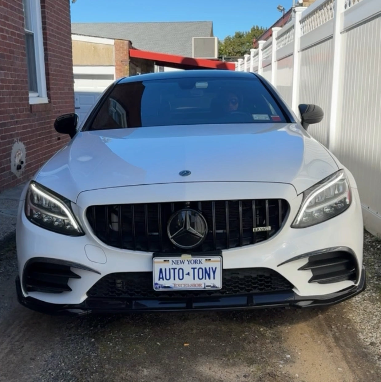 New AMG Grille Glossy Black for Mercedes C300 2020-2021