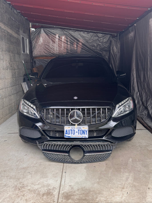 C-class 2015-2018 W-205 Front Grille Silver