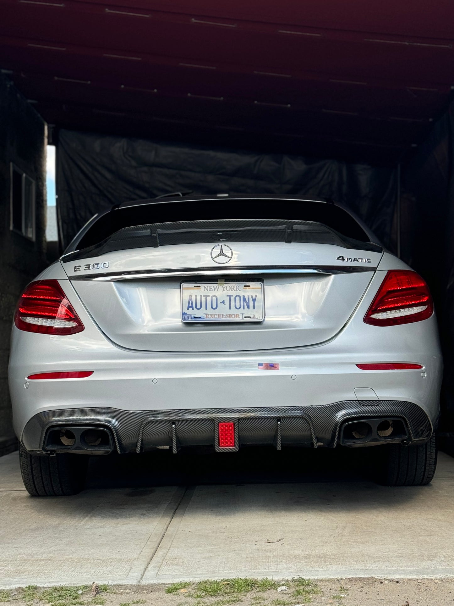 Trunk Spoiler Plastic Carbon Fiber for E-class 2016-2021