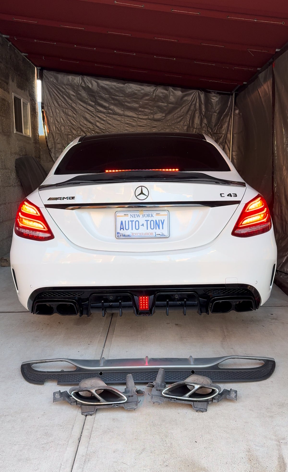 New Brabus Rear Diffuser C63| 2015-2020 C-class W205
