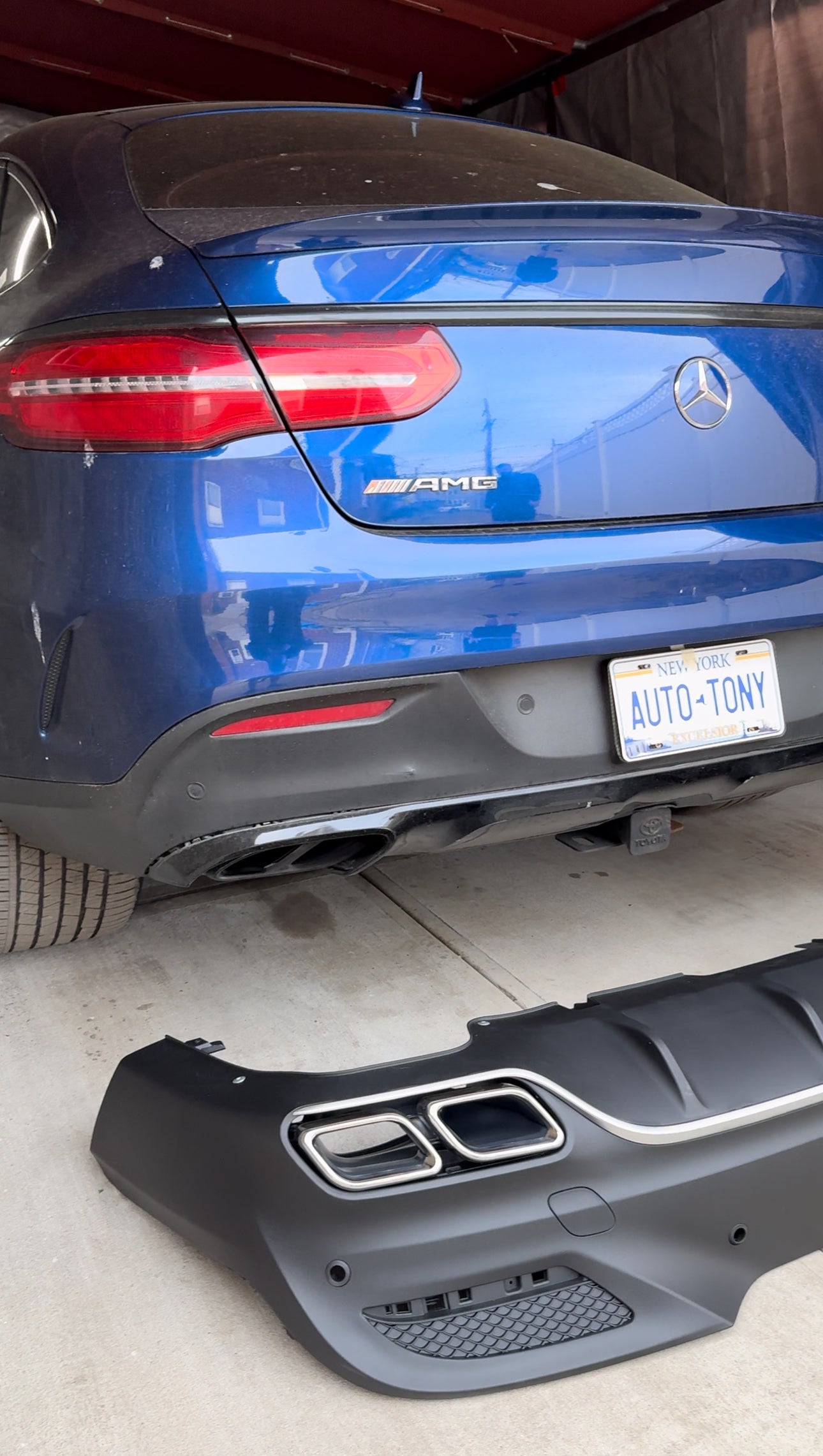 New Diffuser GLE-63 AMG Coupe 2016-2019