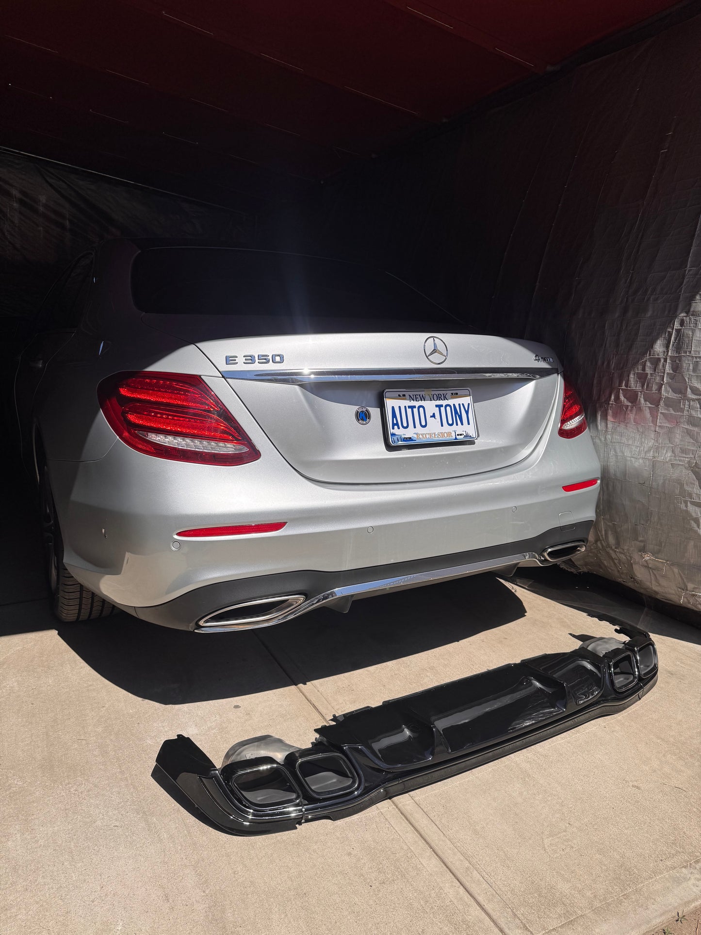 E63 Rear Diffuser 2017-2023 Glossy Black