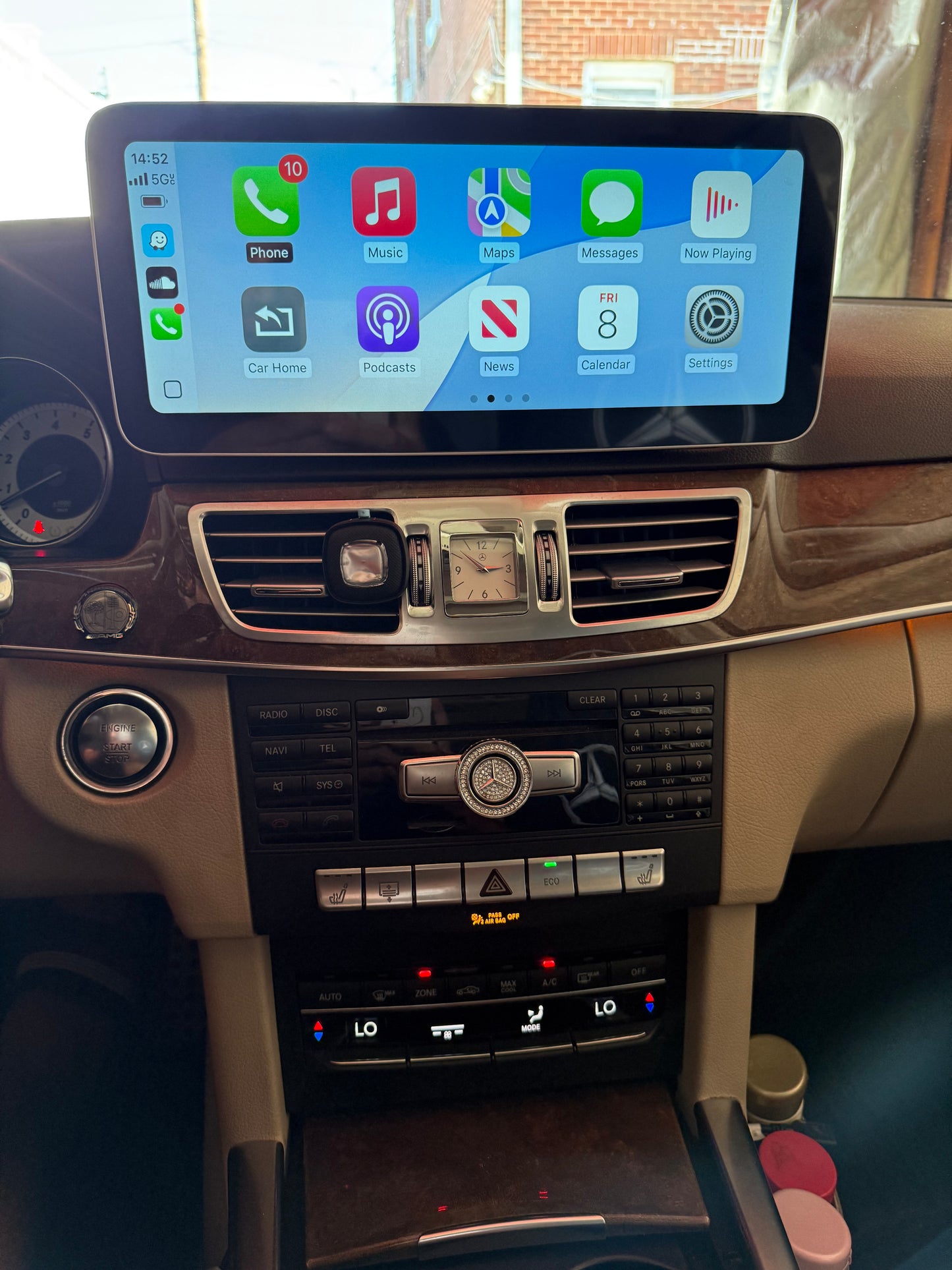 Touchscreen 12.3inch for E-class 2014-2016 wireless CarPlay and AirPlay Video