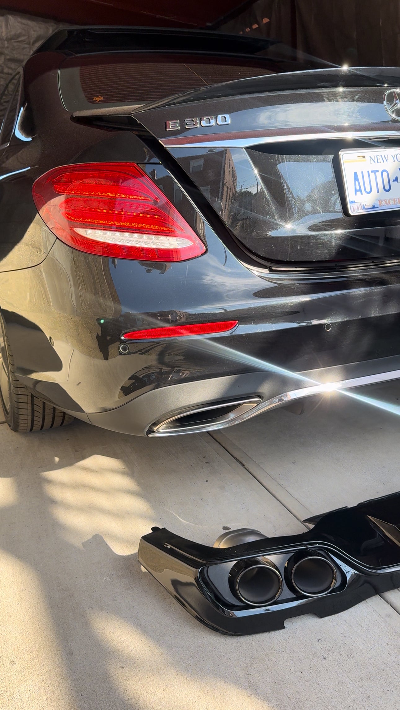 New Rear Diffuser | 2017-2020 W213 E-Class | Custom Fit for E300, E350, E400, E43 AMG & E450 Sedan