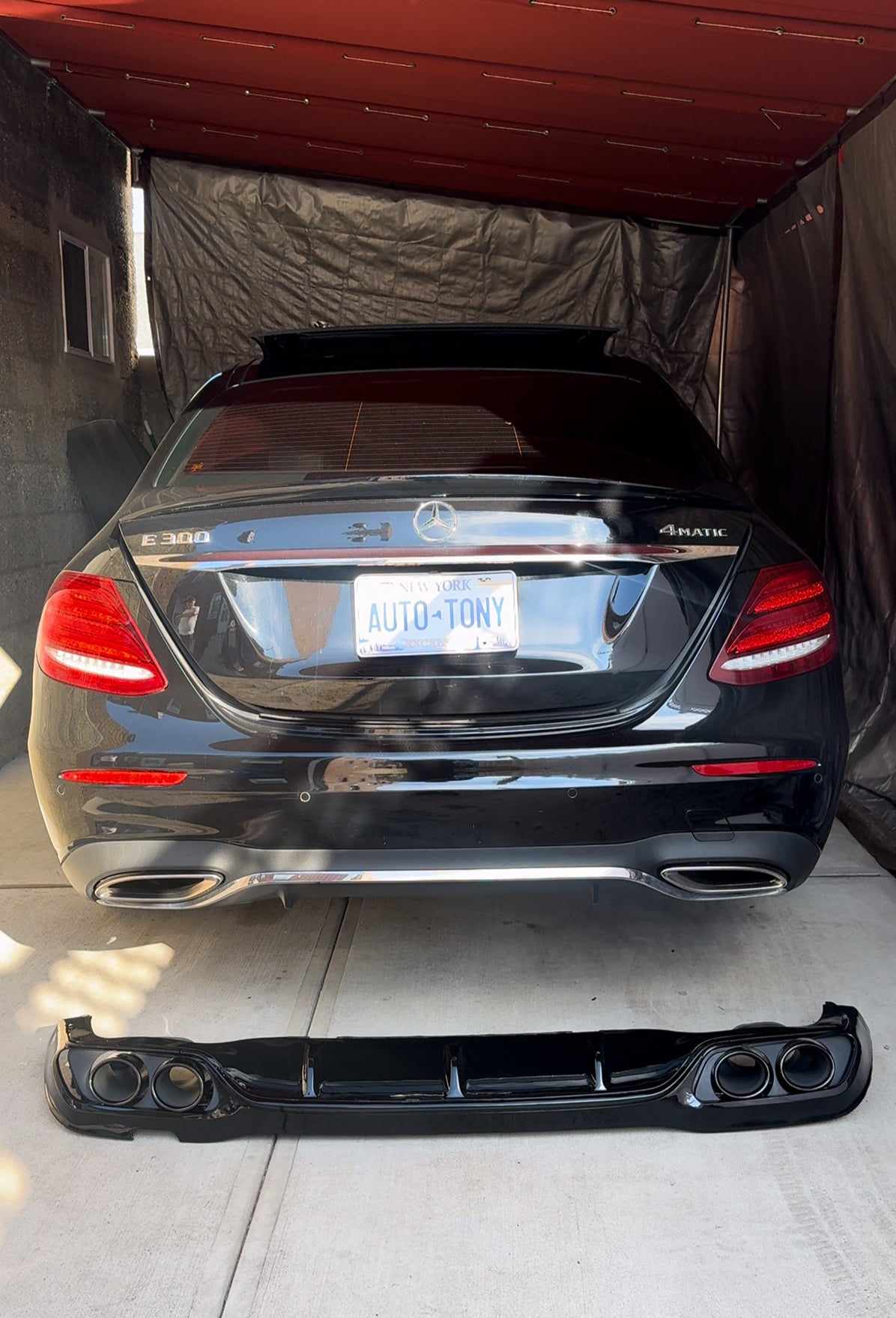 New Rear Diffuser | 2017-2020 W213 E-Class | Custom Fit for E300, E350, E400, E43 AMG & E450 Sedan
