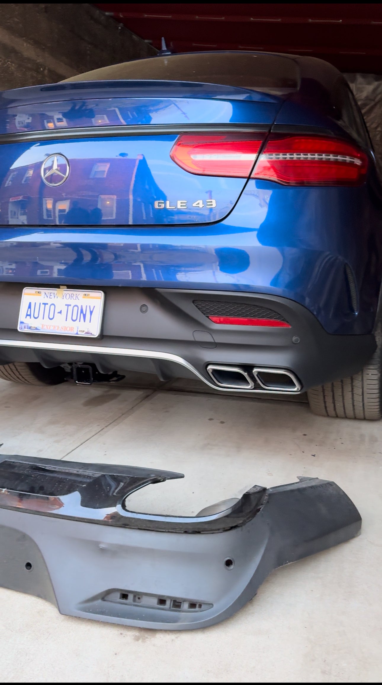 New Diffuser GLE-63 AMG Coupe 2016-2019