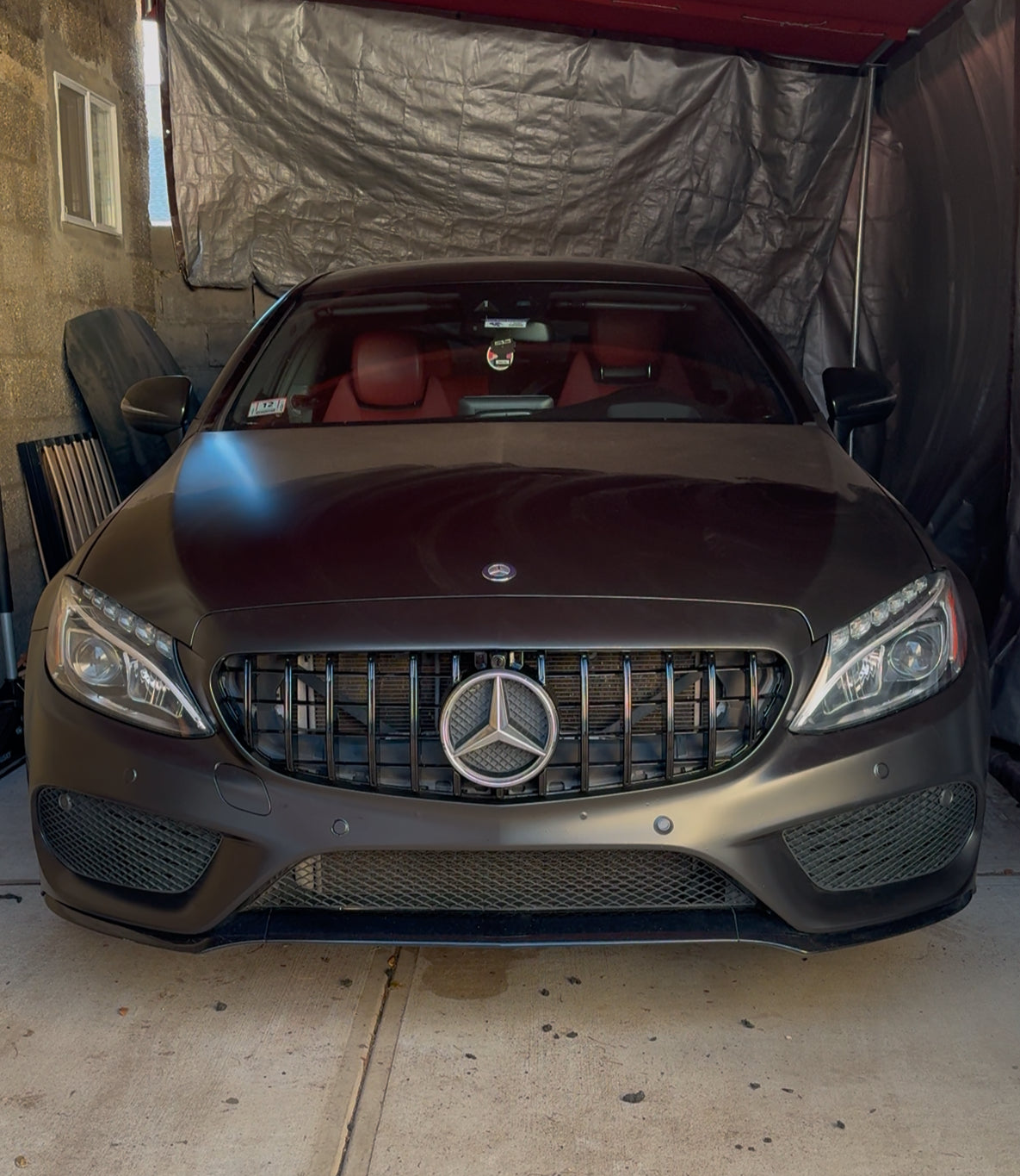 C-class 2015-2018 AMG Front Grille ALL-Black