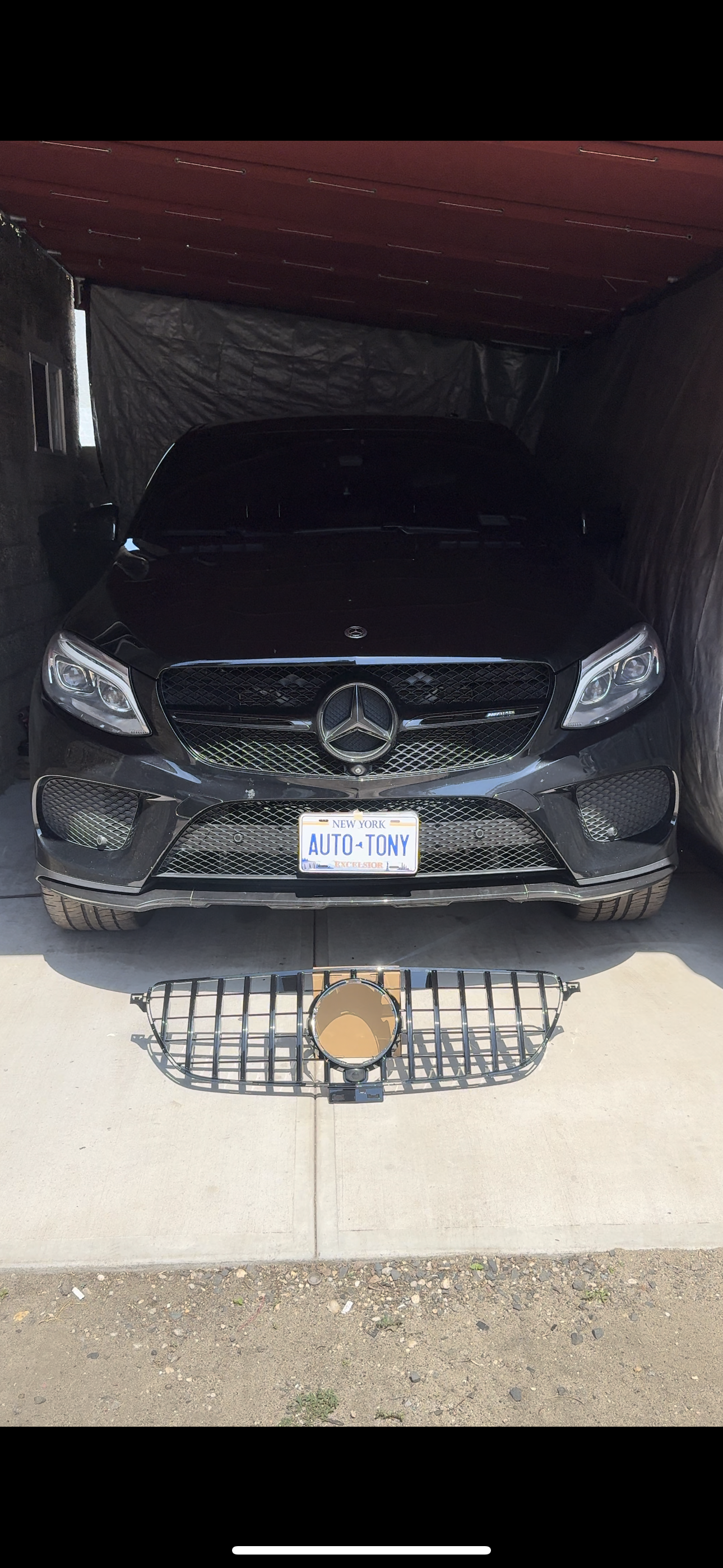 New AMG Grille ALL Black Mercedes GLE  2016-2019