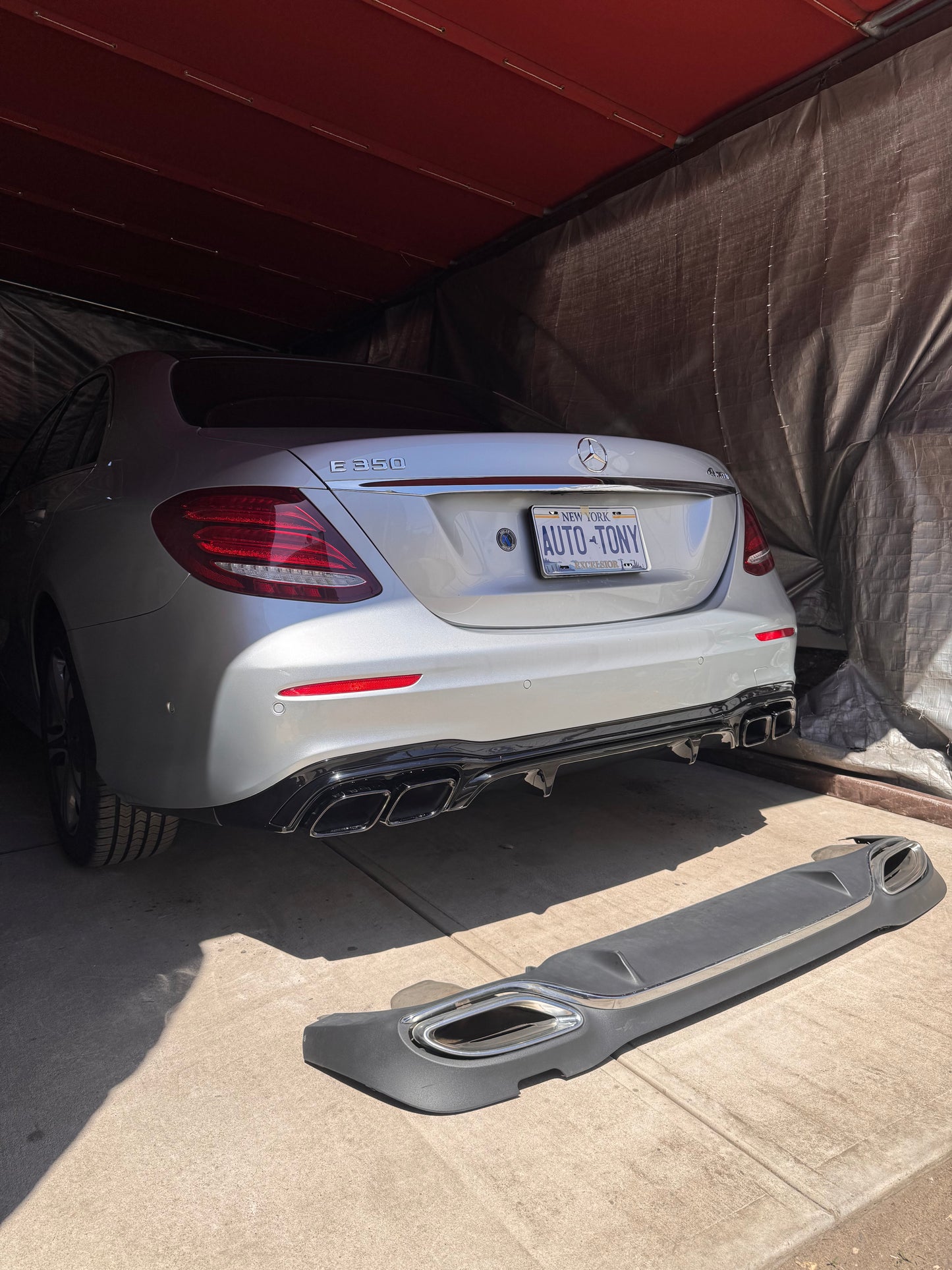 E63 Rear Diffuser 2017-2023 Glossy Black