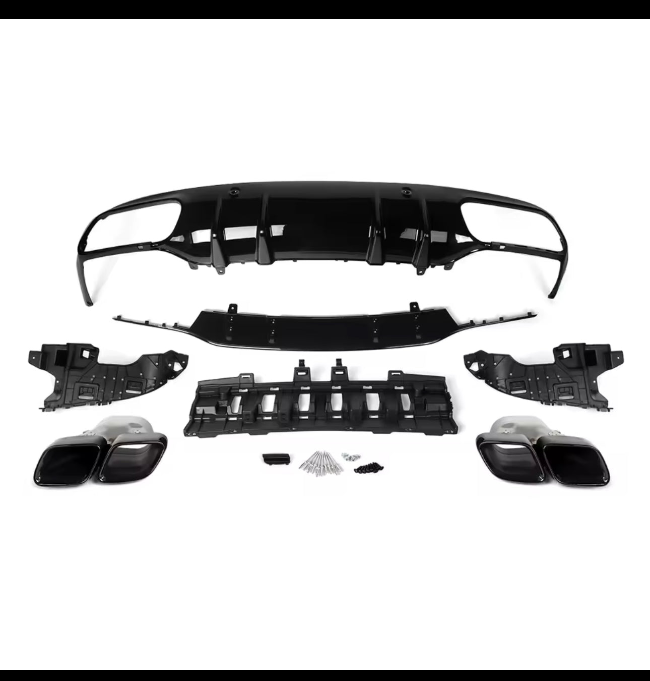 Rear Diffuser C63 AMG for C-class 2 Door 2015-2020