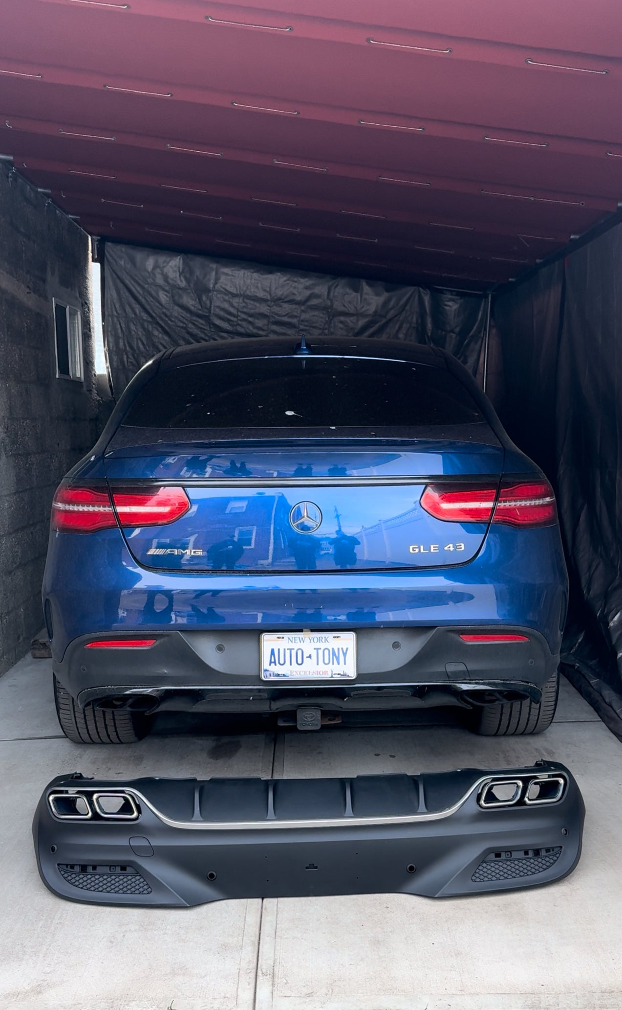 New Diffuser GLE-63 AMG Coupe 2016-2019