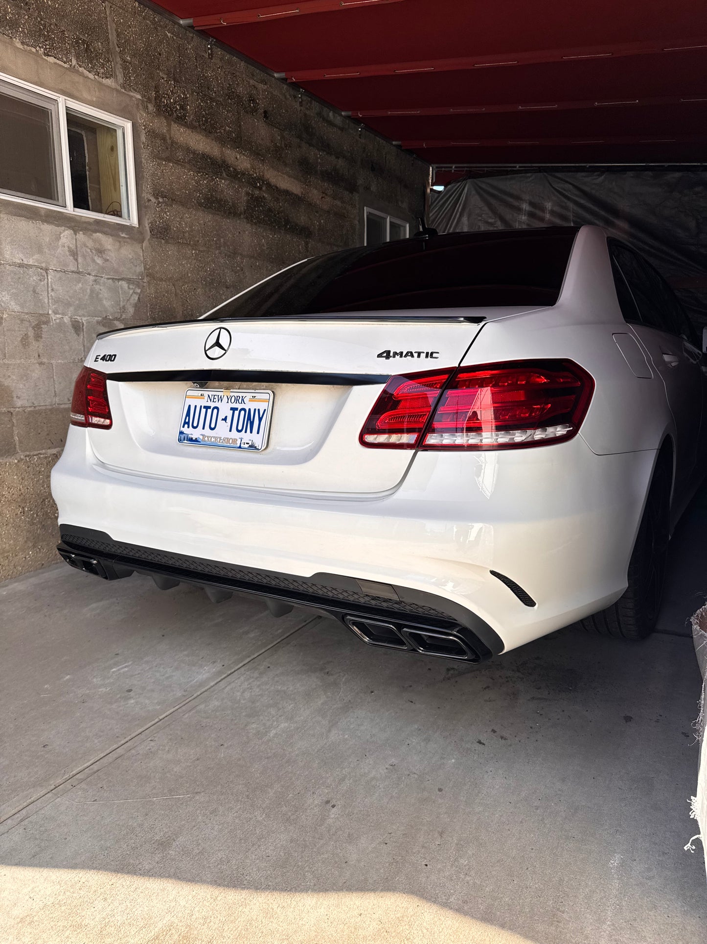 Rear Diffuser E63  | Glossy Black W212 | E-Class 2014-2016
