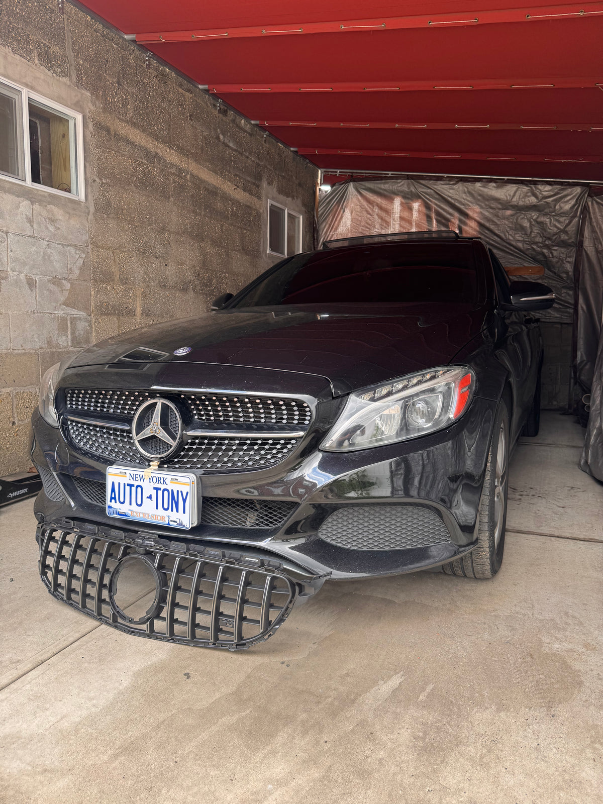 C-class 2015-2018 W-205 Front Grille Silver