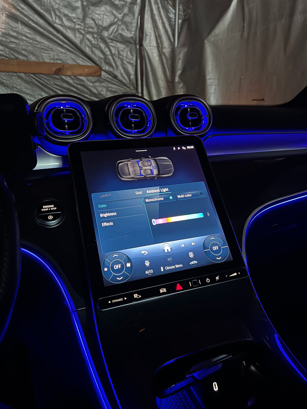 Fully ambient upgrade for Mercedes C-class 2021-2023