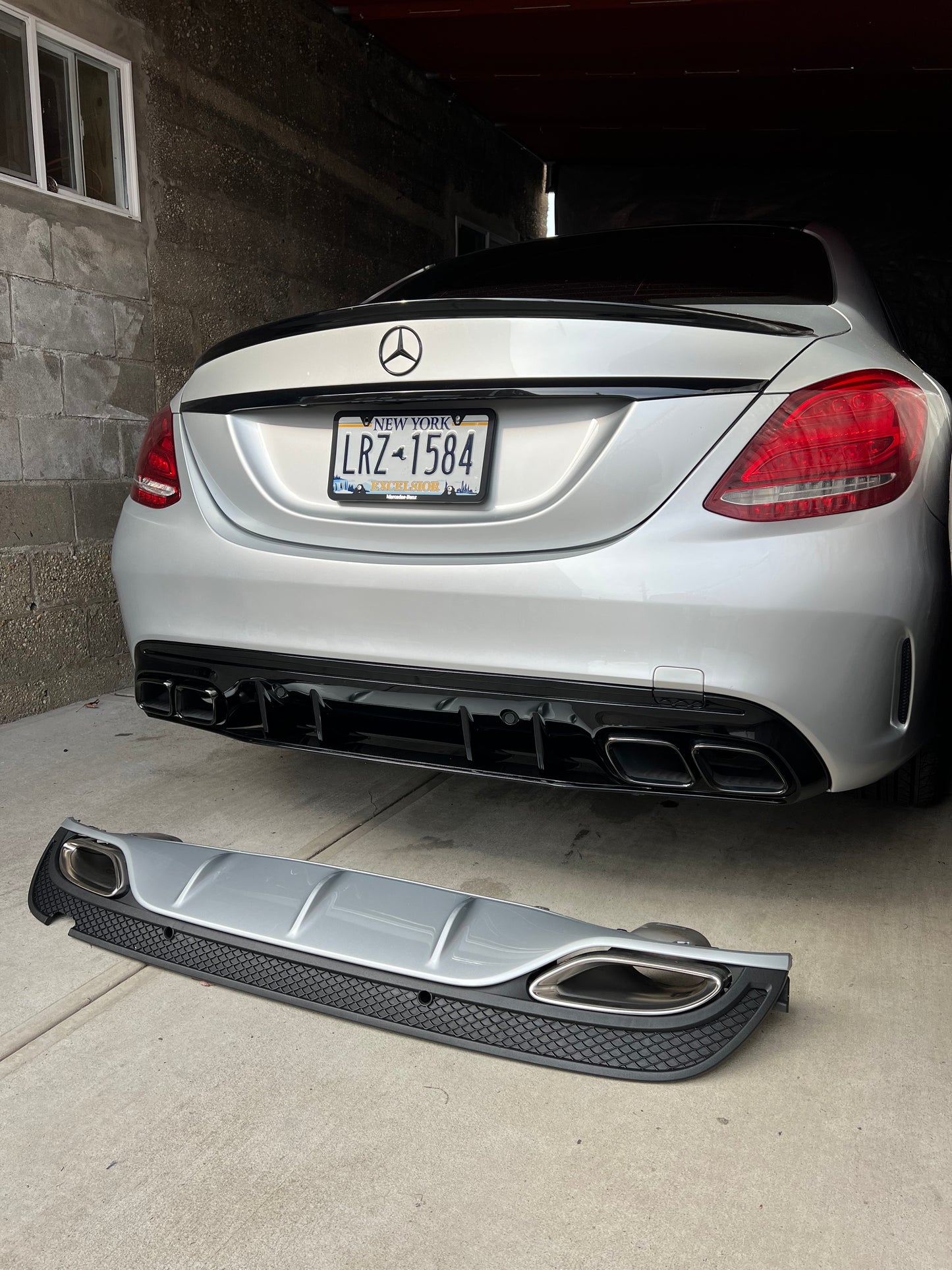 New C63 AMG Rear Diffuser C-class W205 2015-2021