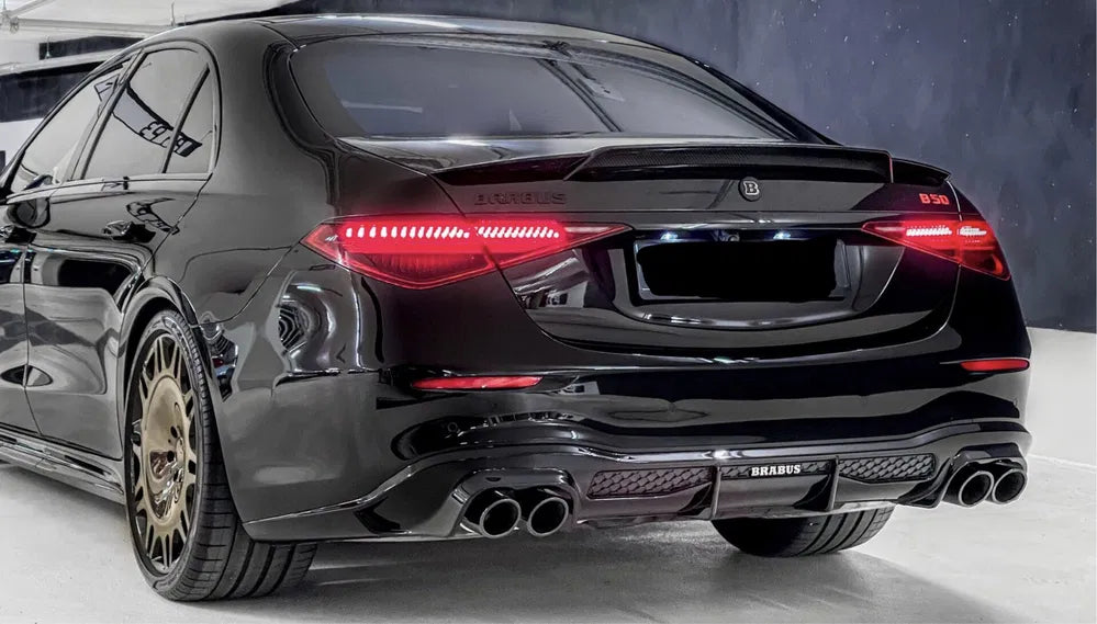 New Brabus B50  Diffuser for S-class 21-24 Glossy Black