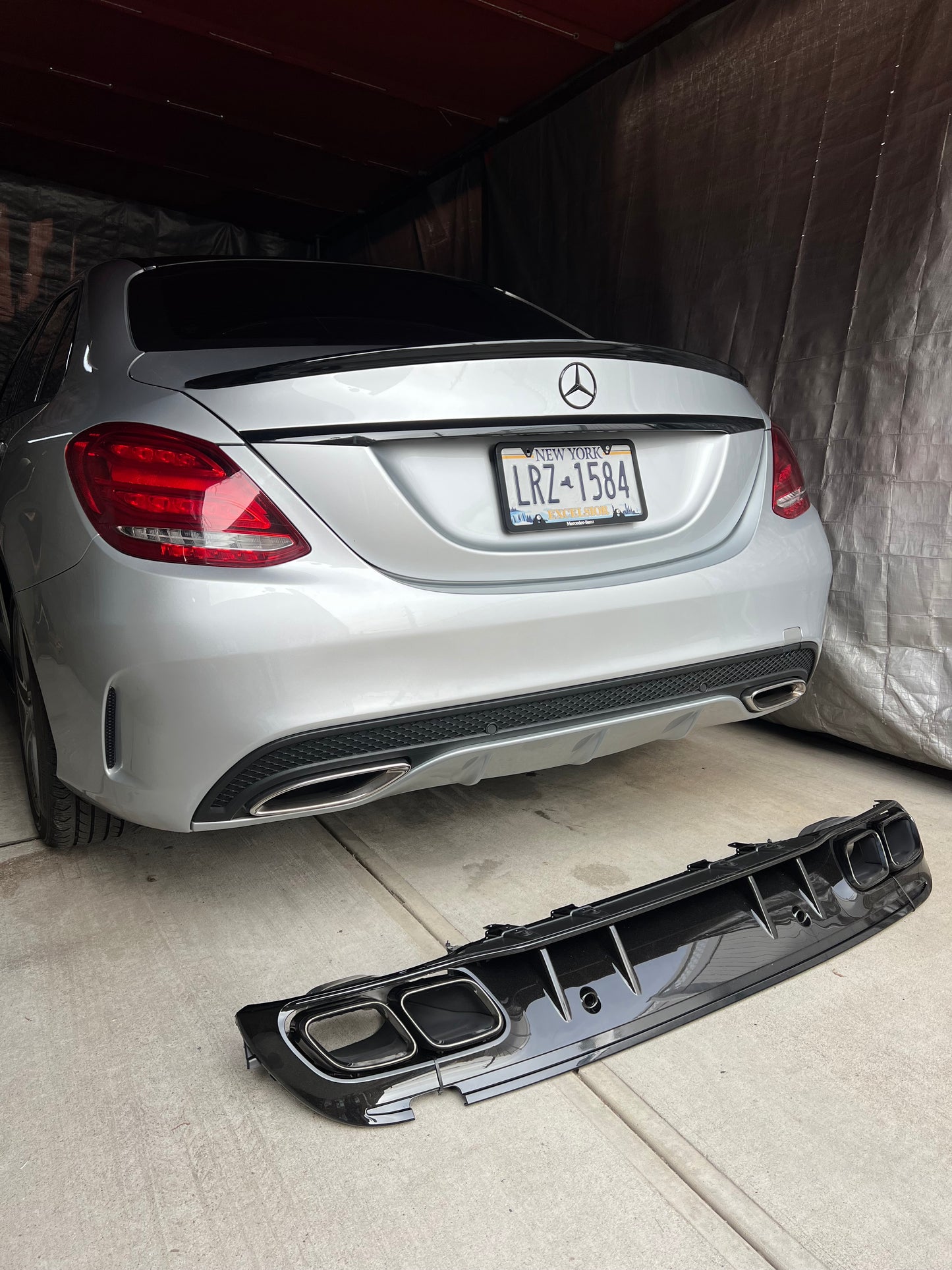 New C63 AMG Rear Diffuser C-class W205 2015-2021