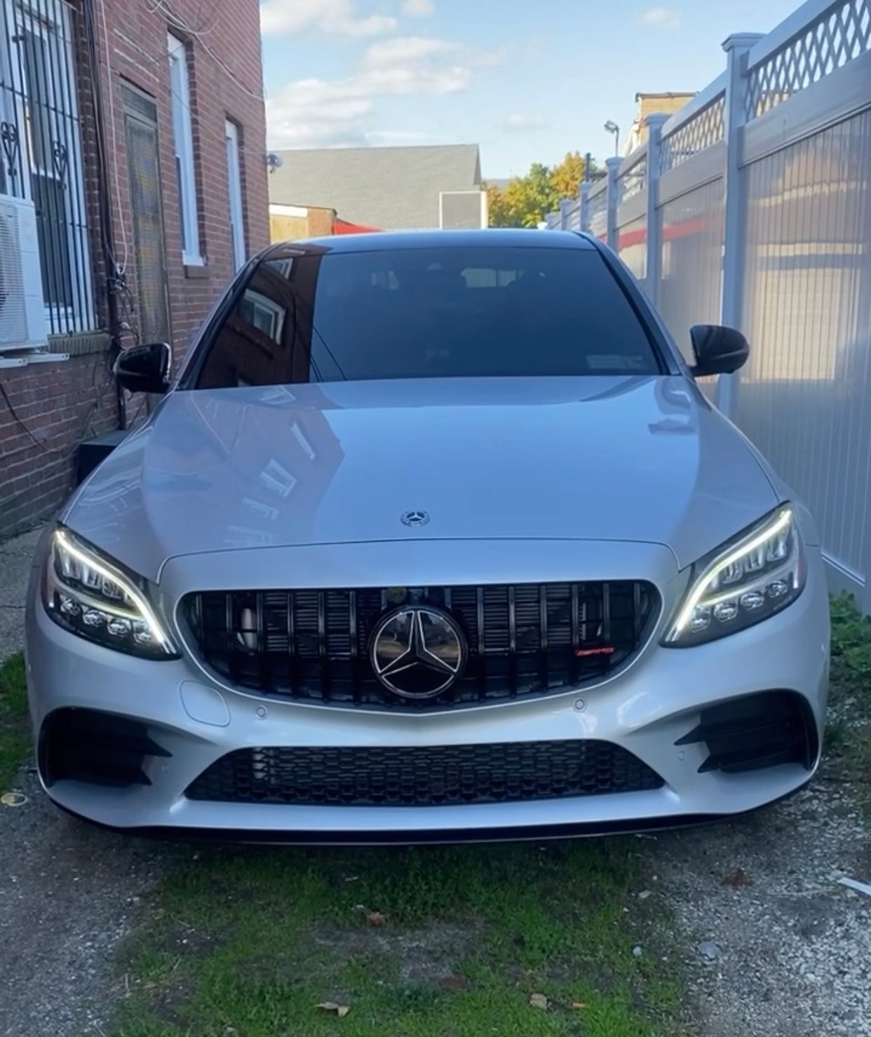 New AMG Style Grille | Black | For Mercedes C43 AMG 2019-2020