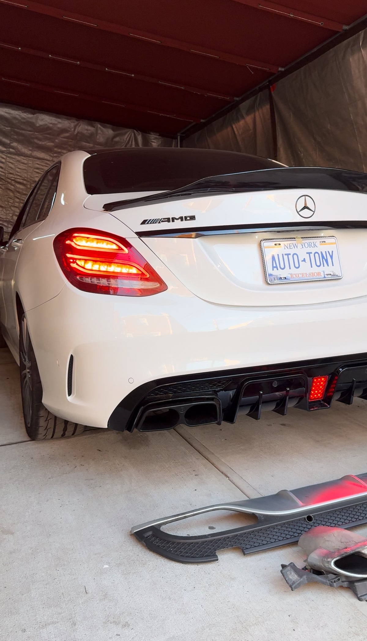 New Brabus Rear Diffuser C63| 2015-2020 C-class W205