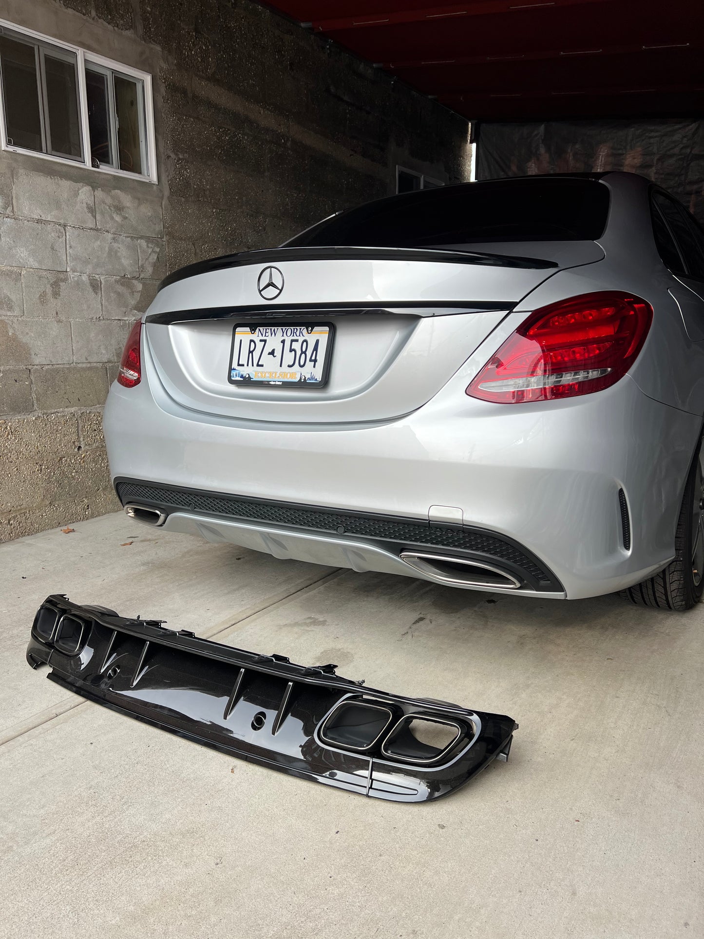 New C63 AMG Rear Diffuser C-class W205 2015-2021