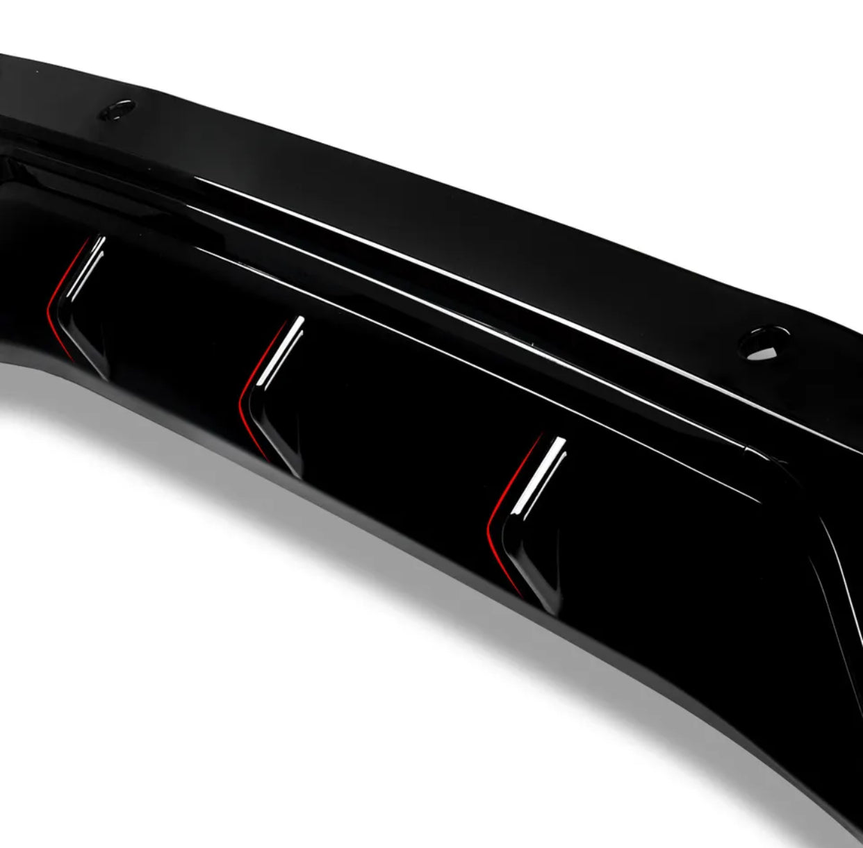 Diffuser C63 ALL-Black for C-class base model 15-18