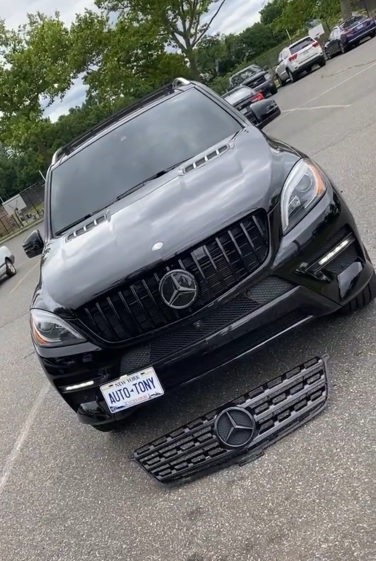 New AMG Grille ML 2012-2015 All Black