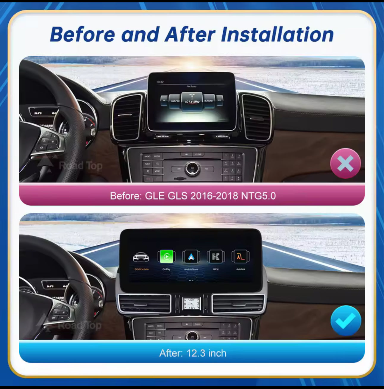 Touchscreen 12.3inch Touch for Mercedes Benz GLE GLS 2016-2019 NTG5.0 GPS