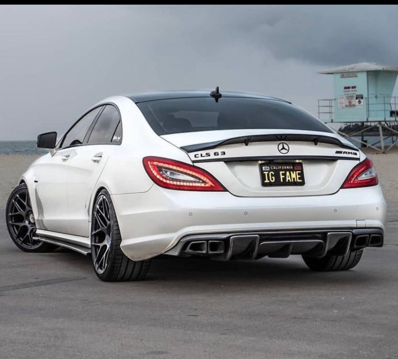 New Trunk Spoiler Carbon Fiber for CLS 2014-2018